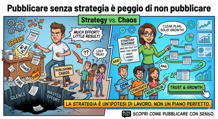 Pubblicare senza strategia è peggio di non pubblicare