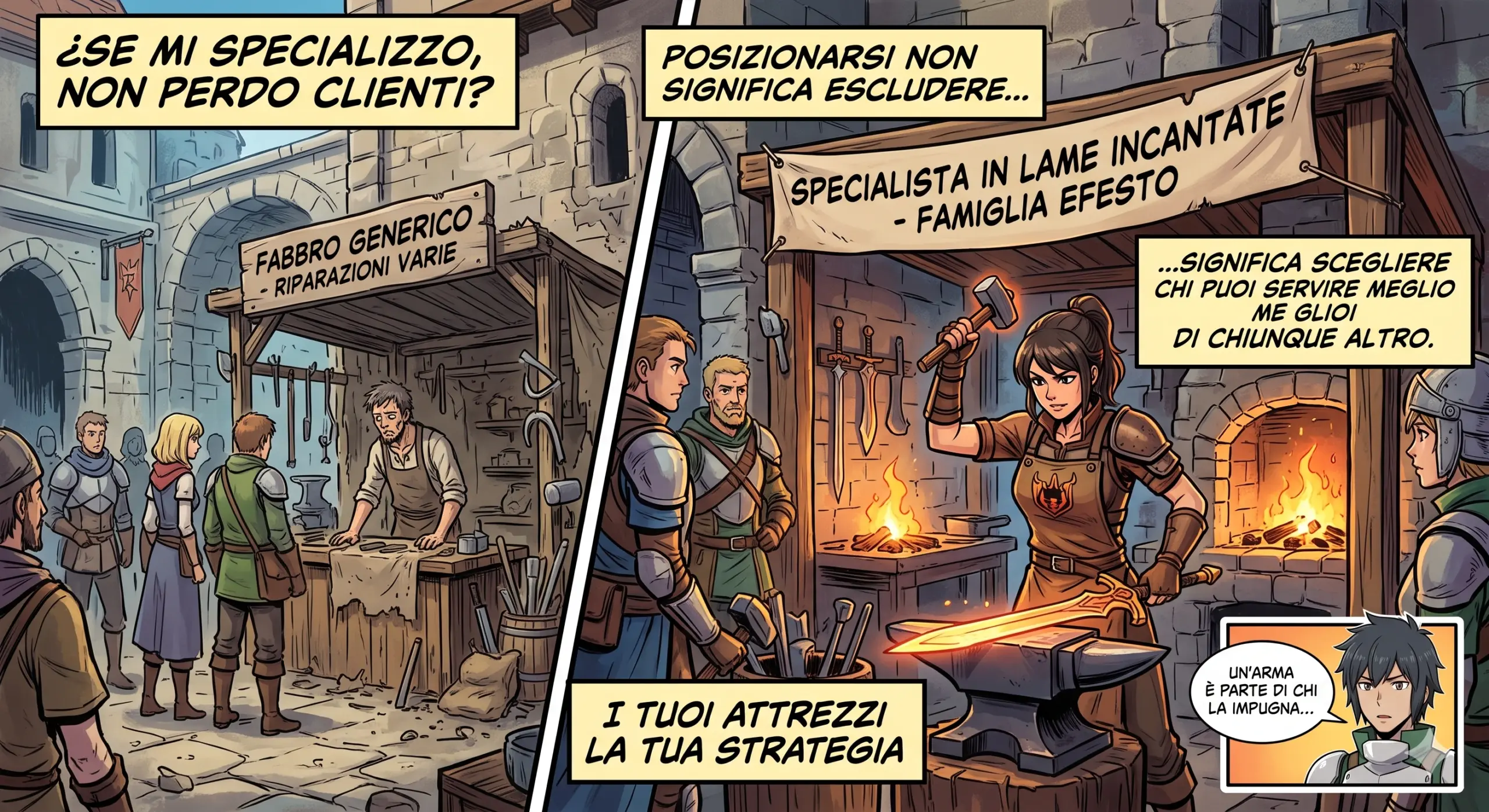 Posizionamento generico Vs target